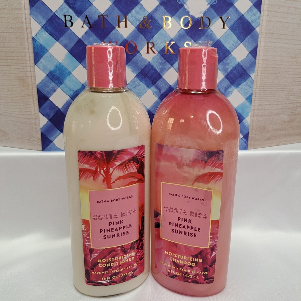 Bath & Body Works Pink Pineapple Sunrise Shampoo and Conditioner Set - Picture 2 of 16